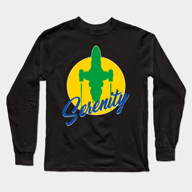 SERENITY Long Sleeve T-Shirt by KARMADESIGNER T-SHIRT SHOP